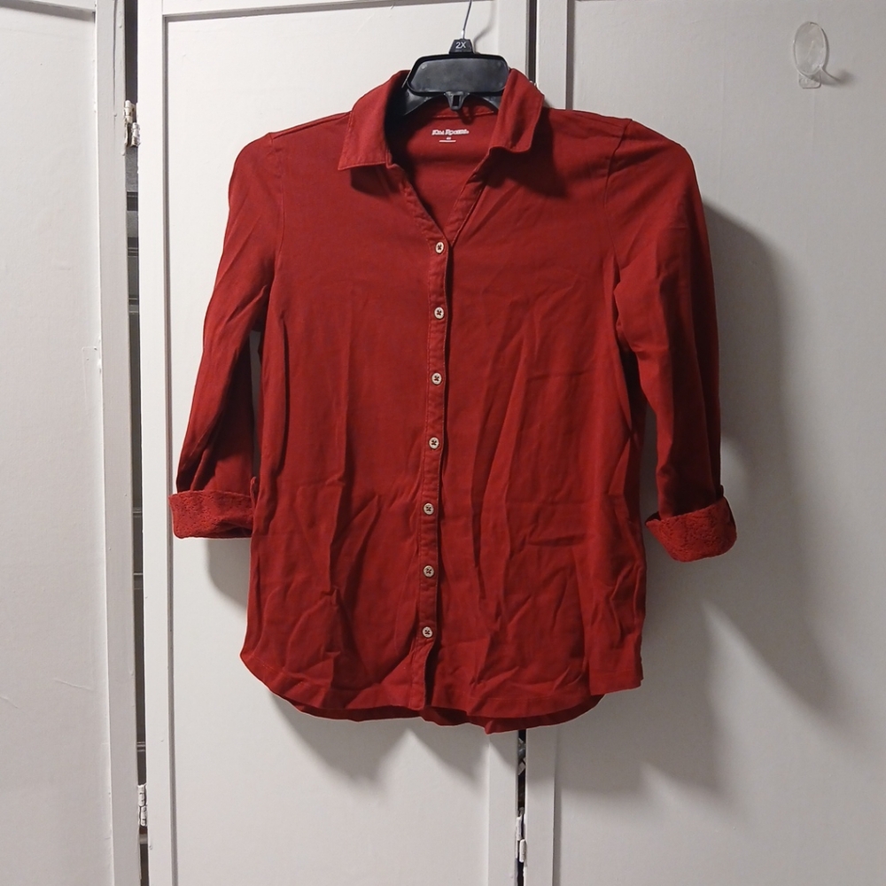 Kim Rogers T-Shirt Women 3/4 Sleeve Size M